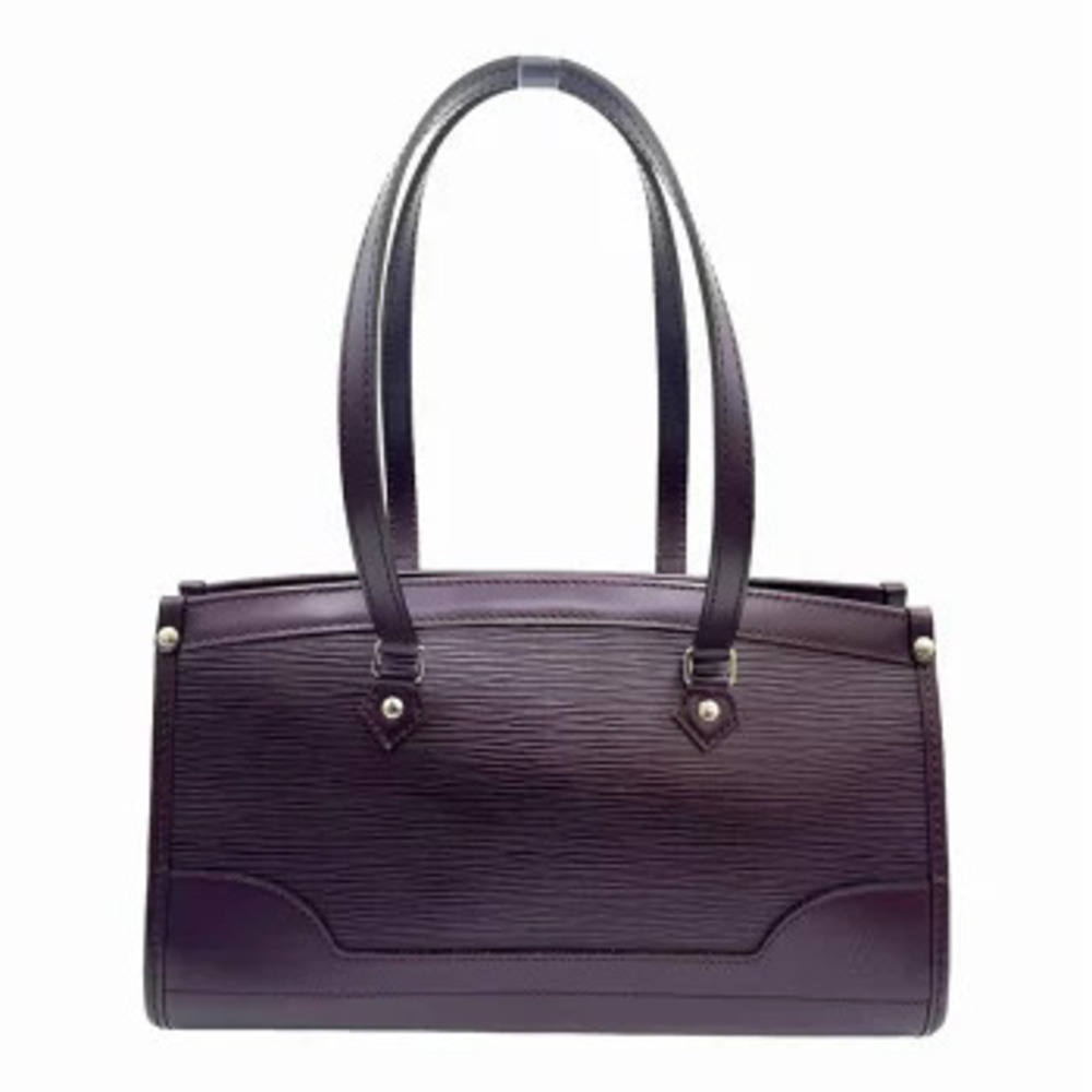 LOUIS VUITTON Epi Madeleine Cassis Purple Handbag